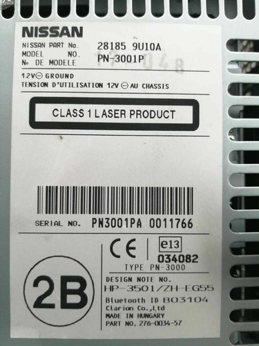 Nissan radio code clarion - radio,