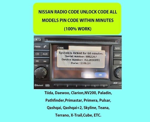 Nissan radio code - radio,